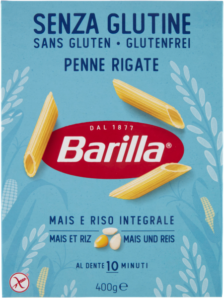 Barilla gluténmentes penne rigate tészta