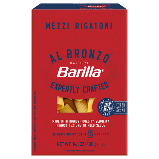 Barilla Bronzo Mezzi Rigatoni tészta 400g
